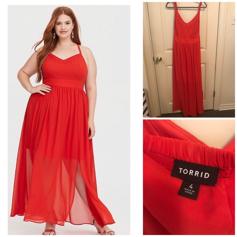 Torrid Orange Maxi Dress